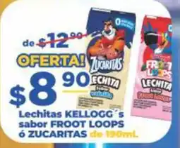 Super Gutiérrez Lechitas KELLOGG's sabor FROOT LOOPS ó ZUCARITAS oferta