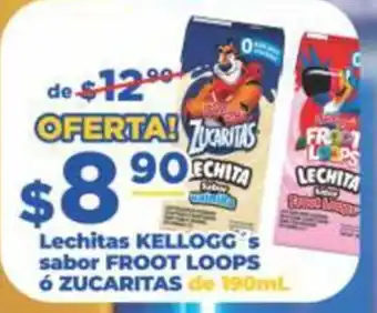 Lechitas KELLOGG's sabor FROOT LOOPS ó ZUCARITAS