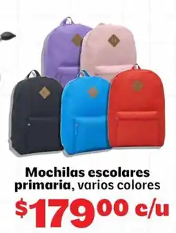 Soriana Express Mochilas escolares primaria, varios colores oferta