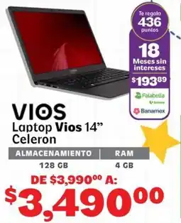 Soriana Express Vios Laptop Vios 14" Celeron oferta