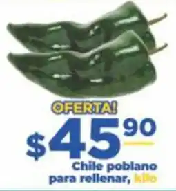 Super Gutiérrez Chile poblano para rellenar oferta