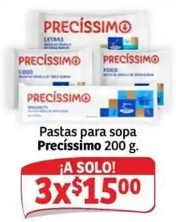 Soriana Express Precíssimo pastas para sopa oferta