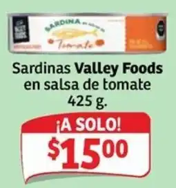 Soriana Express Valley Foods Sardinas en salsa de tomate oferta