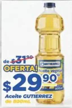 Super Gutiérrez Aceite Gutierrez oferta