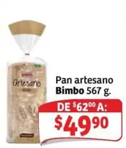 Soriana Express Bimbo Pan artesano oferta