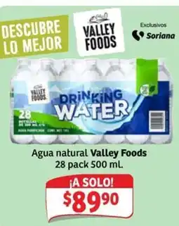 Soriana Express Valley Foods Agua natural oferta