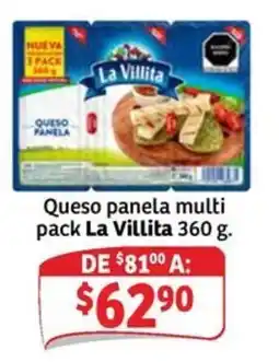 Soriana Express La Villita queso panela multi pack oferta