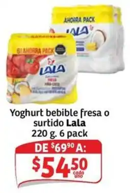 Soriana Express Lala Yoghurt bebible fresa o surtido oferta