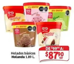 Soriana Express Helados básicos Holanda oferta