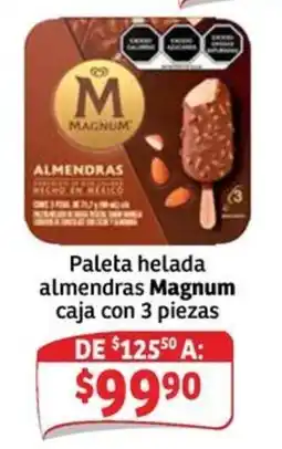 Soriana Express Magnum paleta helada almendras oferta