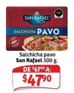 Soriana Express San Rafael salchicha pavo oferta