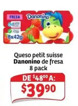 Soriana Express Danonino Queso petit suisse de fresa oferta