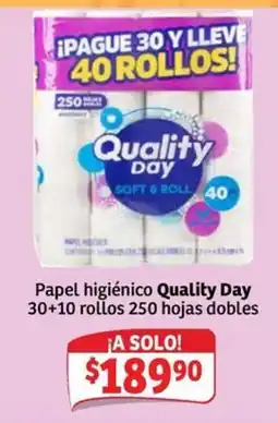 Soriana Express Quality Day papel higiénico oferta
