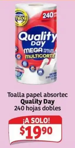 Soriana Express Quality Day toalla papel absorbtec oferta