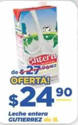 Super Gutiérrez Leche entera GUTIERREZ oferta
