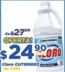 Super Gutiérrez Cloro Gutierrez oferta