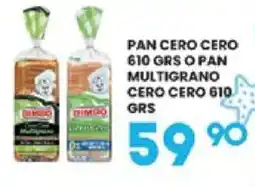 Alsuper CERO CERO PAN 610 GR O PAN MULTIGRANO CERO CERO 610 GR oferta