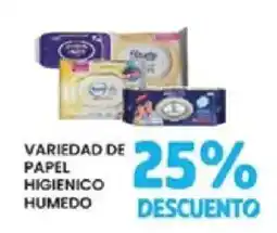 Alsuper variedad de papel higienico humedo oferta