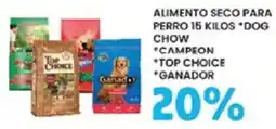 Alsuper dog chow campeon top choice ganador oferta