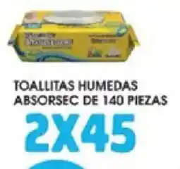 Alsuper Absorsec toallitas humedas oferta