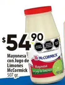Calimax Mayonesa con Jugo de Limones McCormick oferta