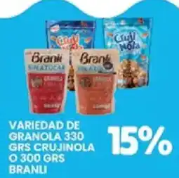 Alsuper branli variedad de granola oferta