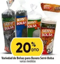 Calimax Servibolsa variedad de bolsas para basura oferta