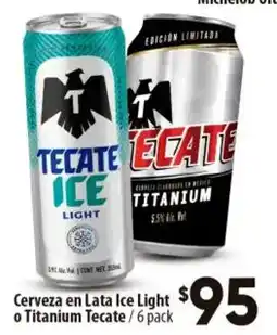 Calimax Tecate Ice Light o Titanium Tecate oferta