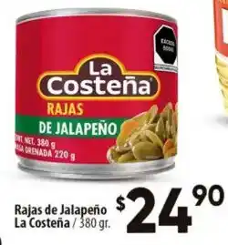Calimax La Costeña Rajas de Jalapeño oferta