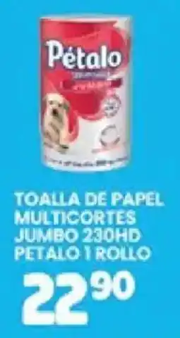 Alsuper Petalotoalla de papel multicortes jumbo 230hd oferta