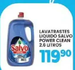 Alsuper Salvo lavatrastes liquido power clean oferta