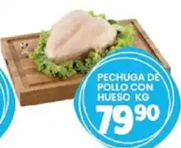 Alsuper Pechuga de pollo con hueso oferta