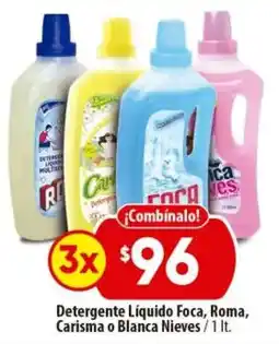 Calimax Detergente Líquido Foca, Roma, Carisma o Blanca Nieves oferta