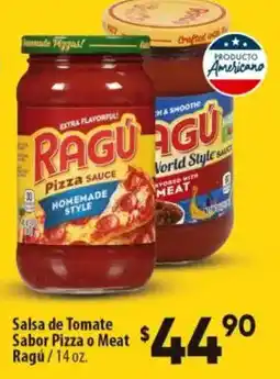 Calimax Ragu Salsa de Tomate Sabor Pizza o Meat oferta