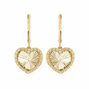 Costco Aretes de Corazón, Oro Amarillo de 14K oferta