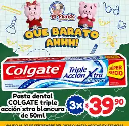 El Florido Colgate triple accion xtra blancura oferta