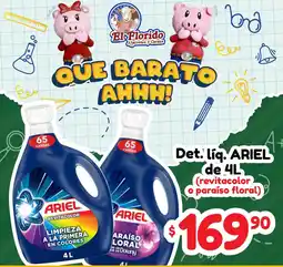 El Florido ariel det. líq. de 4l oferta