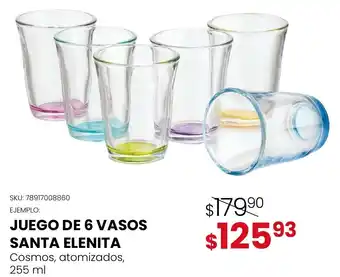 Santa Elenita Juego de 6 Vasos