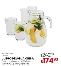 DelSol Juego de Agua Crisa oferta