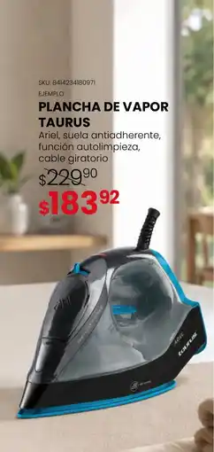 DelSol Taurus plancha de vapor oferta