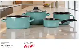 DelSol Batería Ekco de acero, 5 piezas oferta