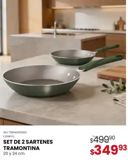 DelSol Tramontina set de 2 sartenes oferta
