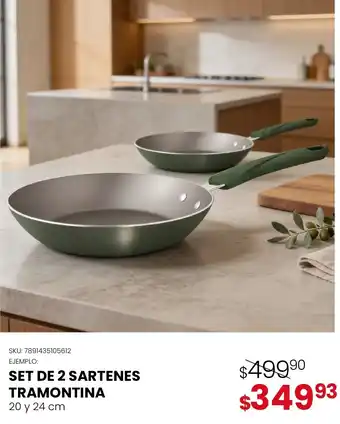 Tramontina set de 2 sartenes
