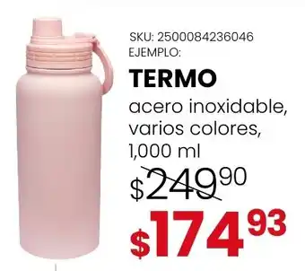 Termo acero inoxidable