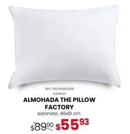 DelSol the pillow factory almohada oferta
