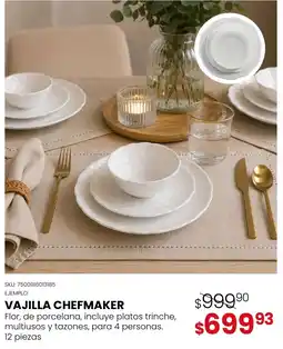 DelSol Vajilla Chefmaker oferta