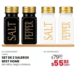 DelSol Best Home Set de 2 Saleros oferta