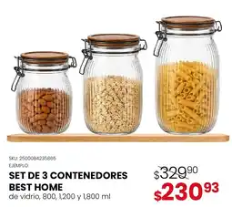 DelSol Best Home Set de 3 Contenedores oferta