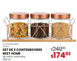 DelSol Best Home set de 3 contenedores oferta