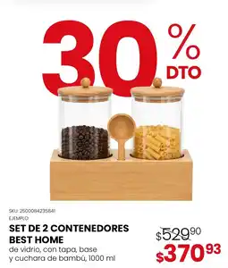 DelSol Best Home set de 2 contenedores oferta